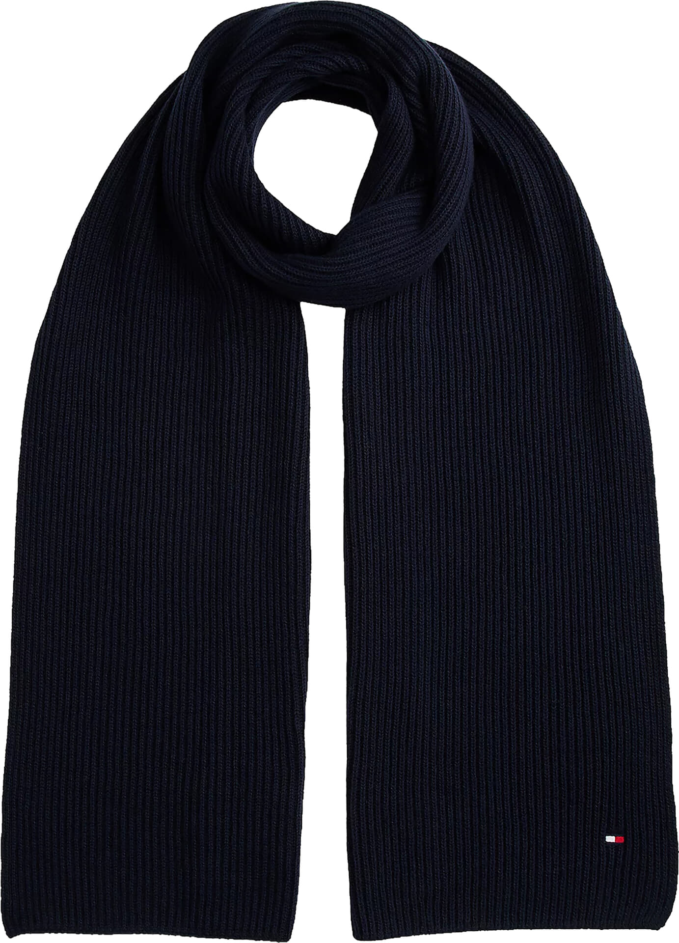 Tommy Hilfiger th flag pima cotton cash scarf Navy