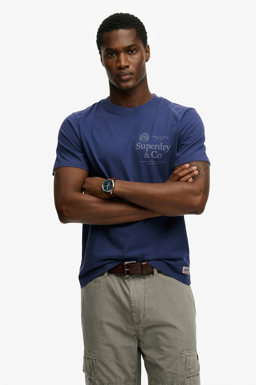 Superdry & Co T-shirt  Blauw