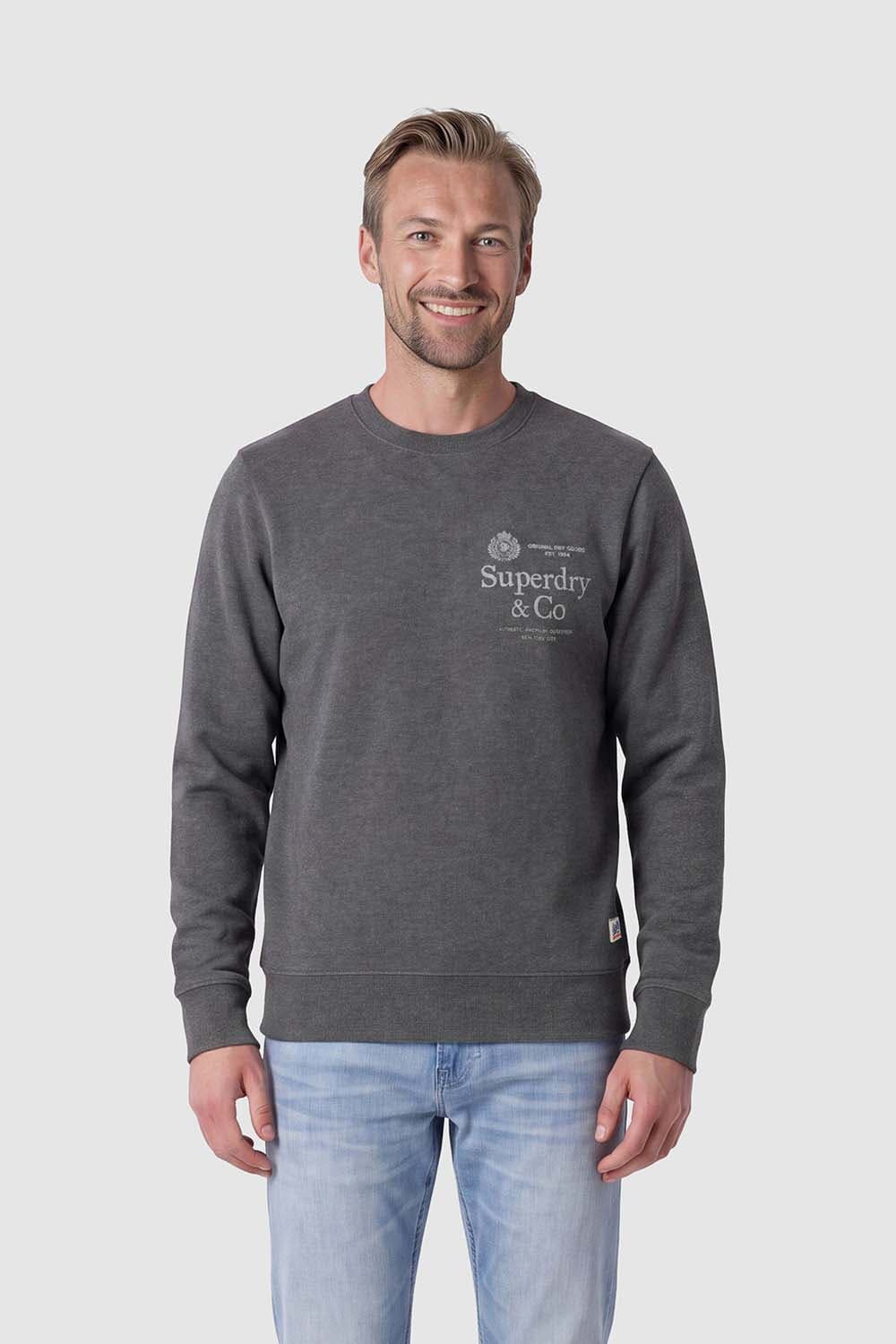 Superdry & Co Sweater Relaxed Antraciet