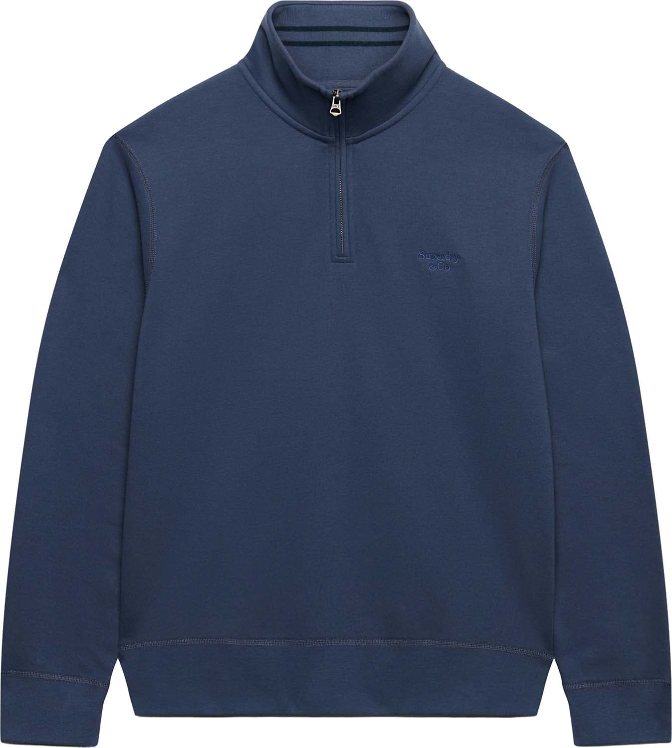 Superdry & Co Half-zip Sweater monogram Blauw