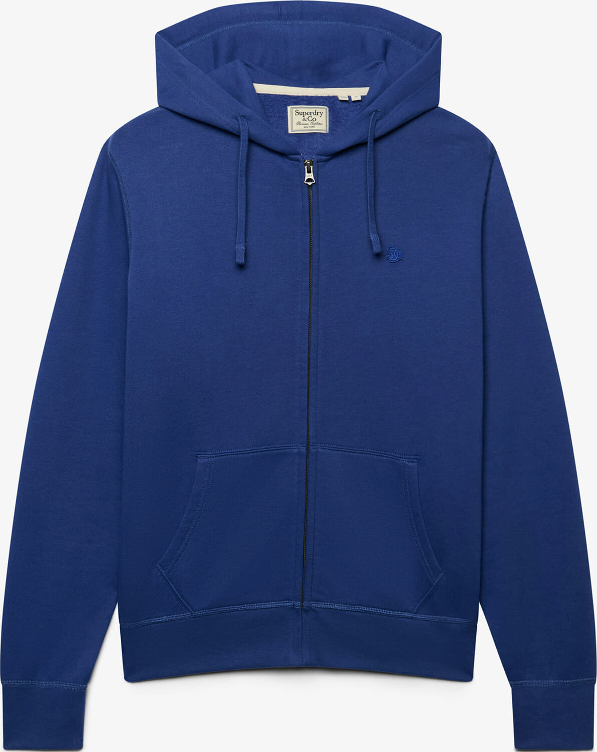 Superdry & Co Hoodie Monogram Vest Blauw