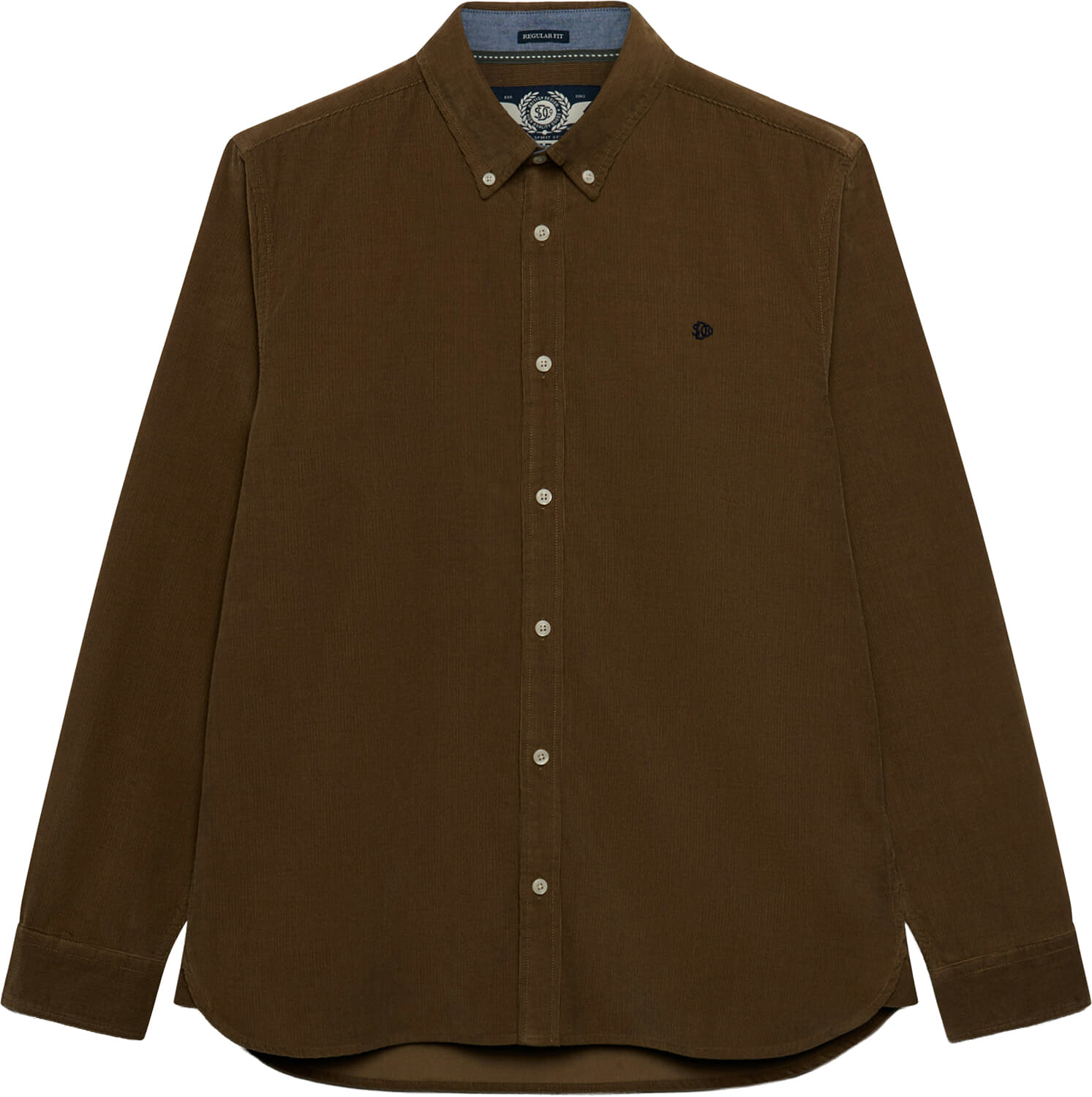 Superdry & Co Overhemd Oxford Classic Bruin