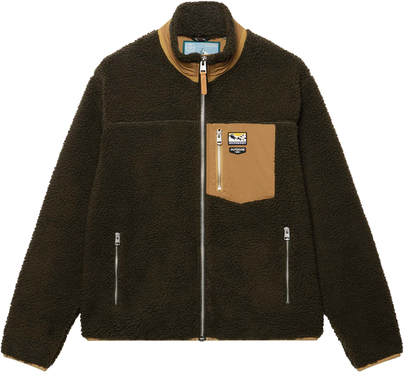 Superdry & Co Fleece Jas Mountain  Groen