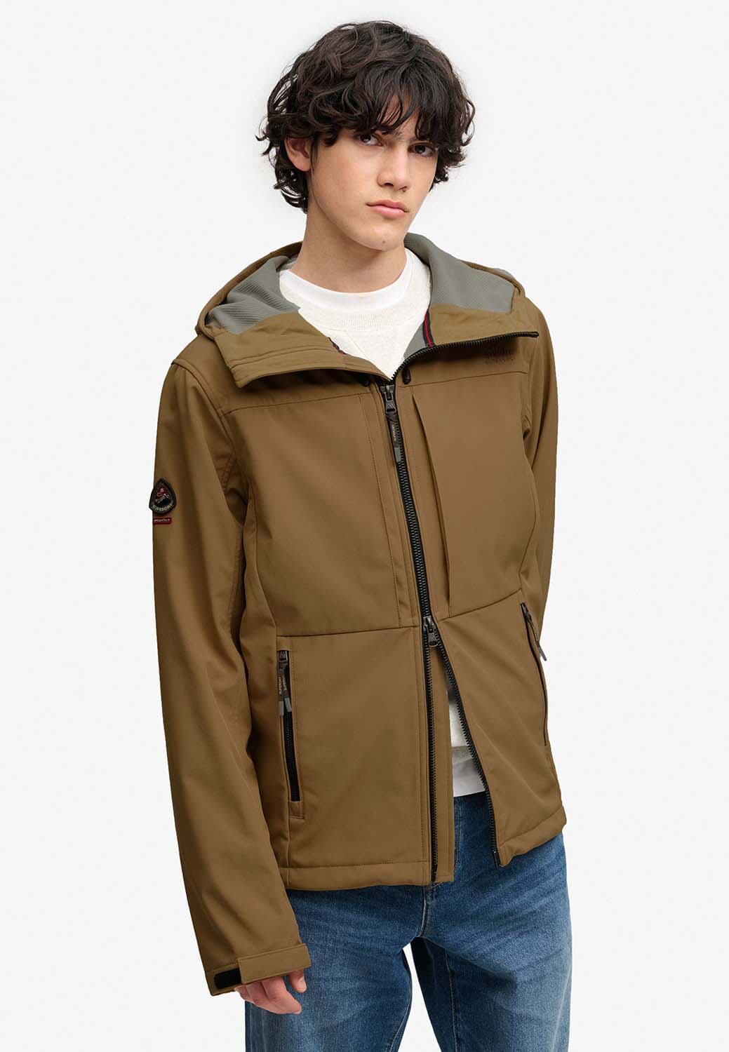 Superdry & Co Softshell Jas Trekker Kaki