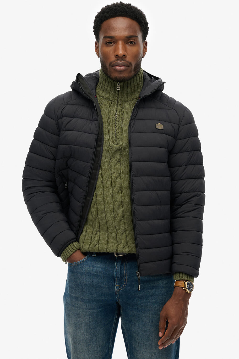 Superdry & Co Jas Fuij Down Zwart