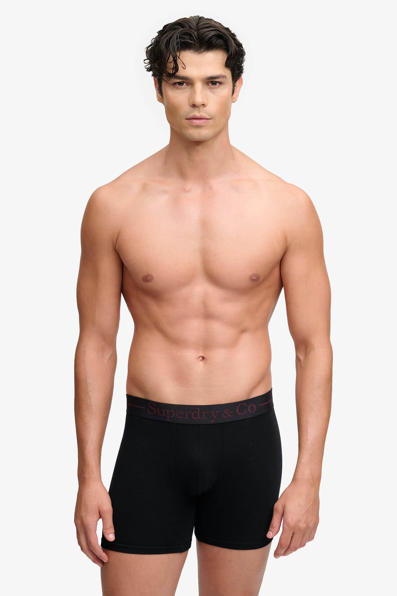 Superdry & Co Boxershort 3-pack Bordeaux Rood