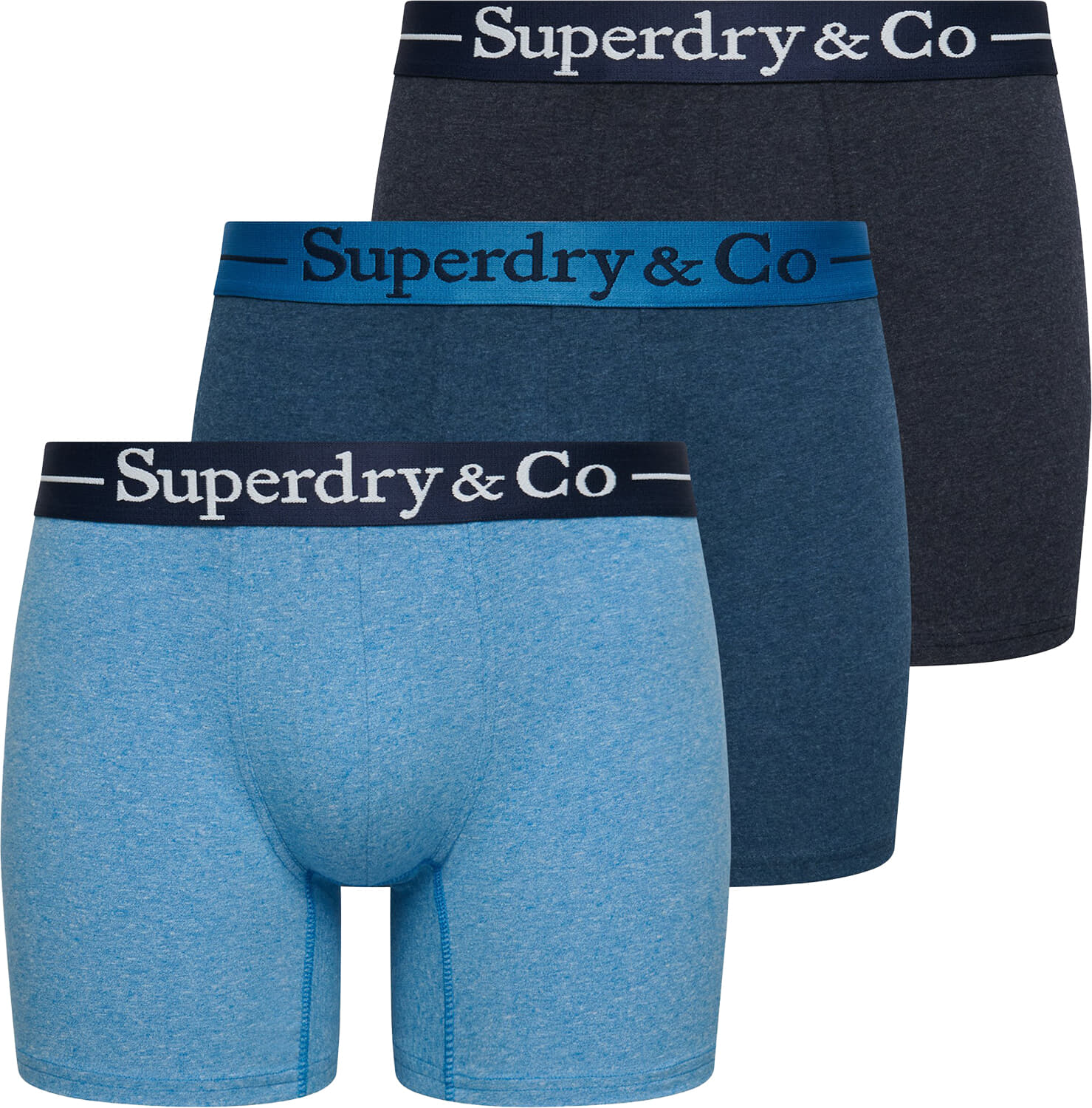 Superdry & Co Boxershort 3-pack Blauw