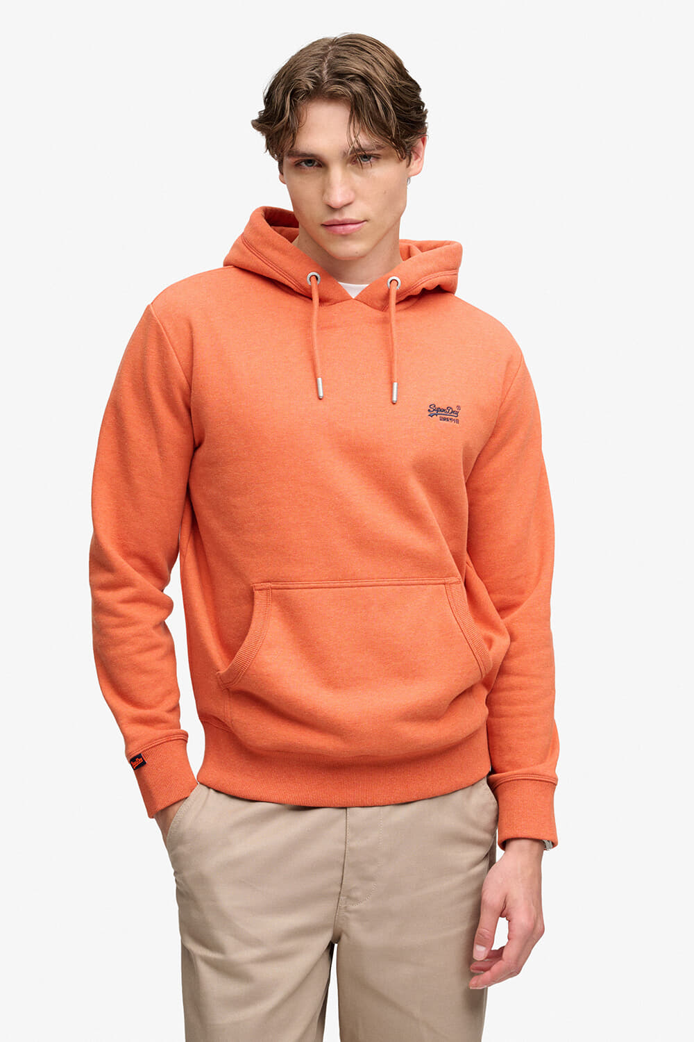 Superdry & Co Hoodie Essential logo Oranje