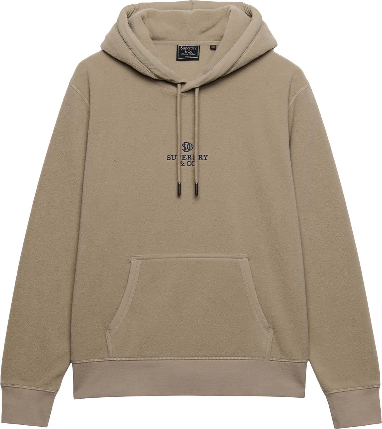 Superdry & Co Hoodie Micro Logo Fleece Beige