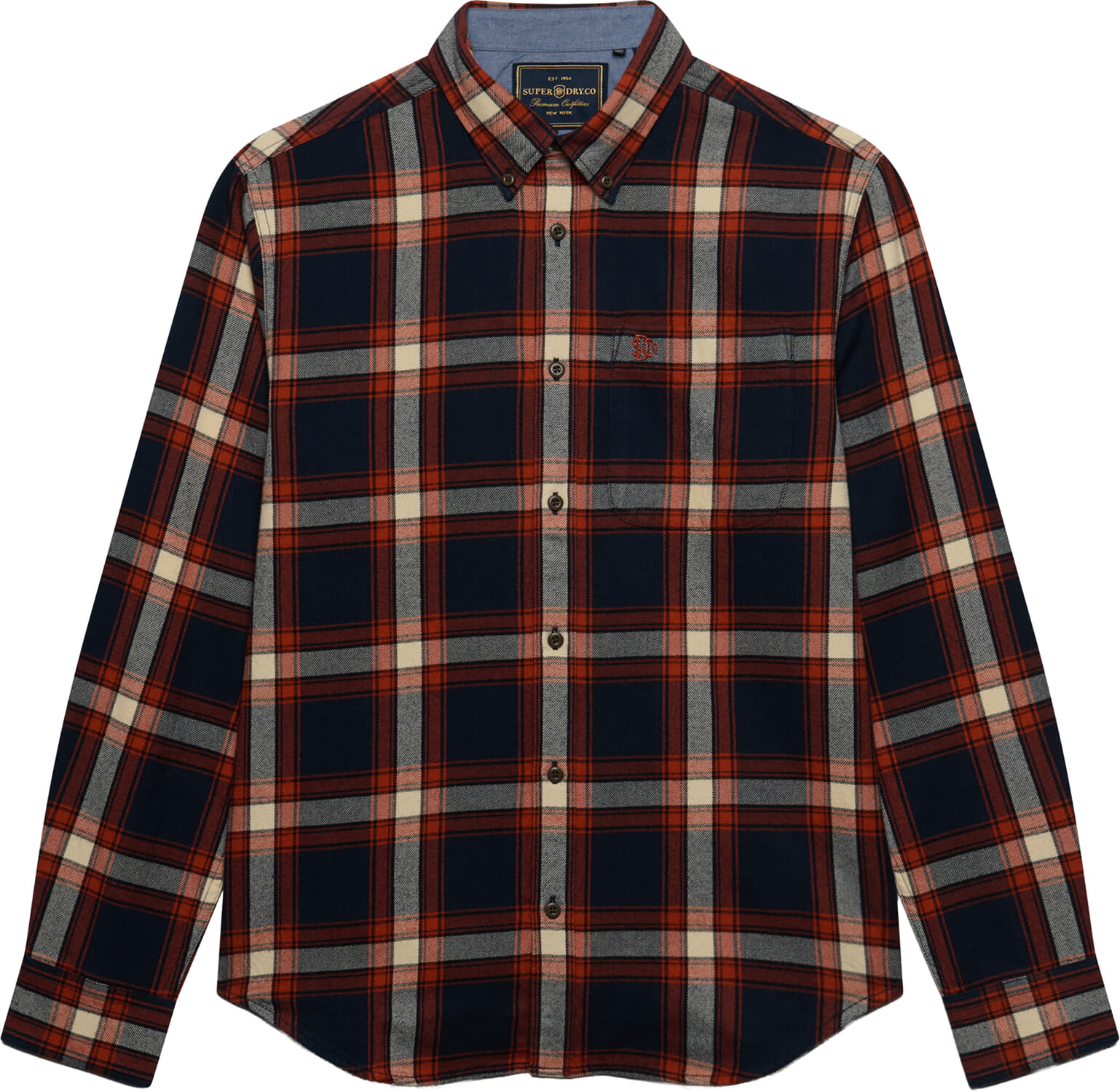 Superdry & Co Overhemd Lumberjack Katoen Navy