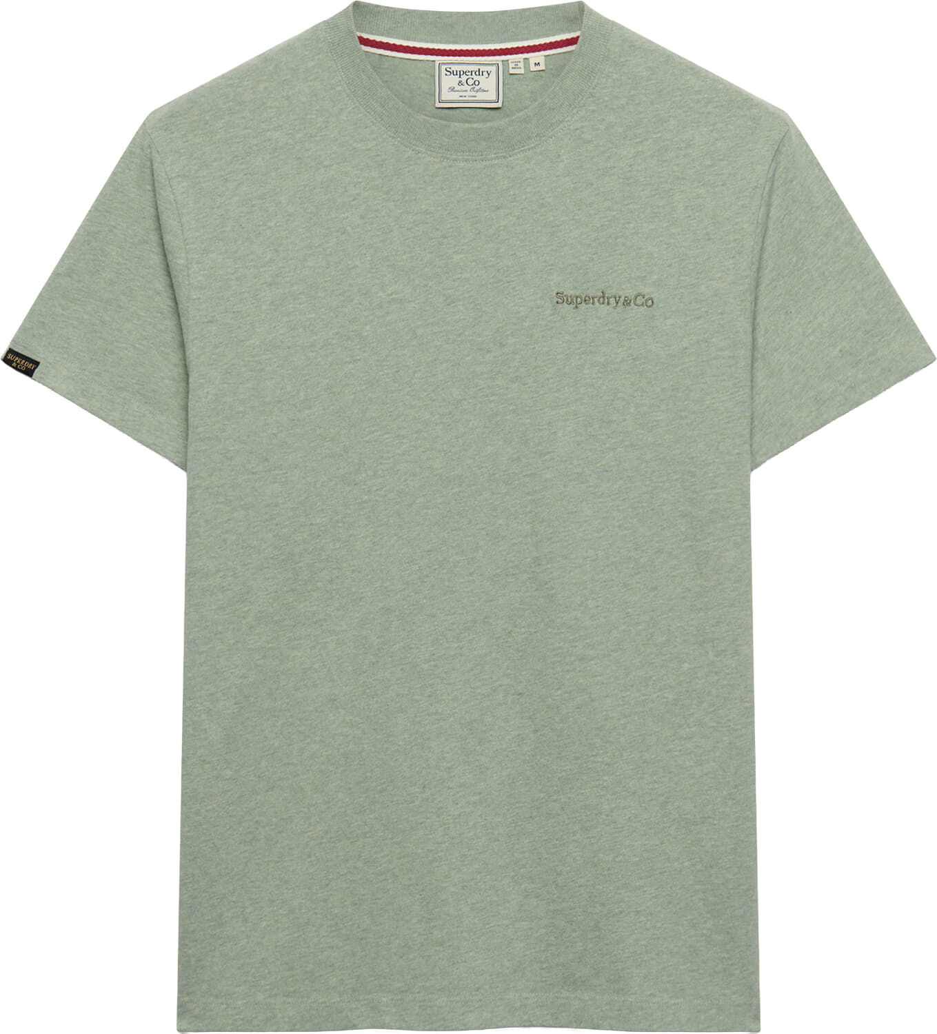 Superdry & Co T-shirt Essential Company Logo Embroidered  Kaki
