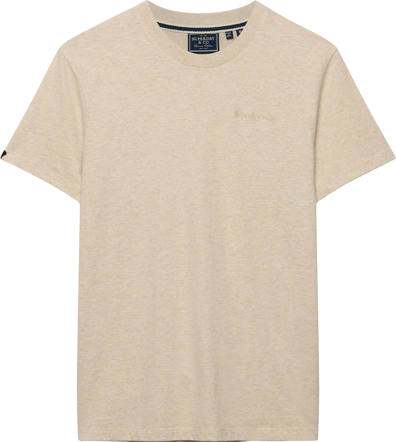 Superdry & Co T-shirt Essential Company Logo Embroidered  Kaki
