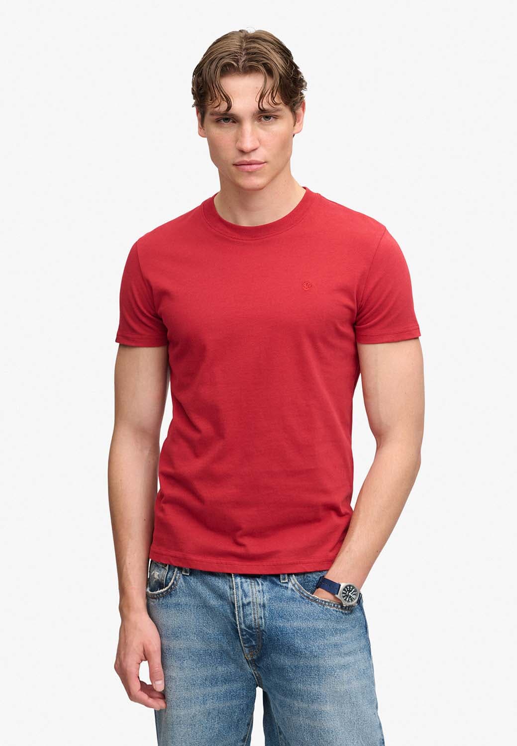Superdry & Co T-shirt Essential Bordeaux Rood