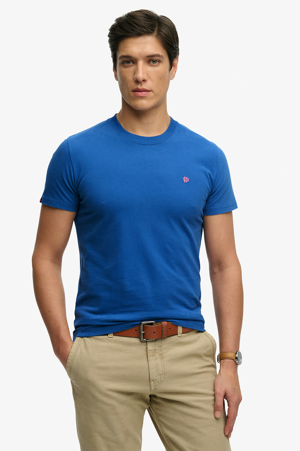 Superdry & Co T-shirt Essential Kobalt Blauw