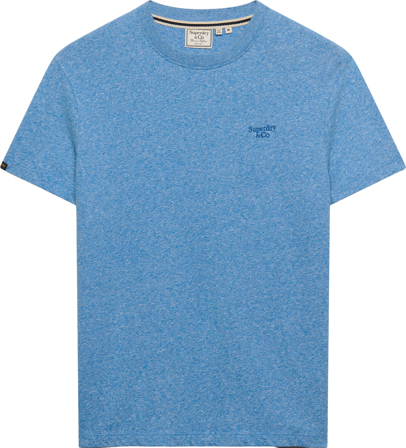Superdry & Co T-Shirt Essential Serif Logo Embroidered  Jeans Light