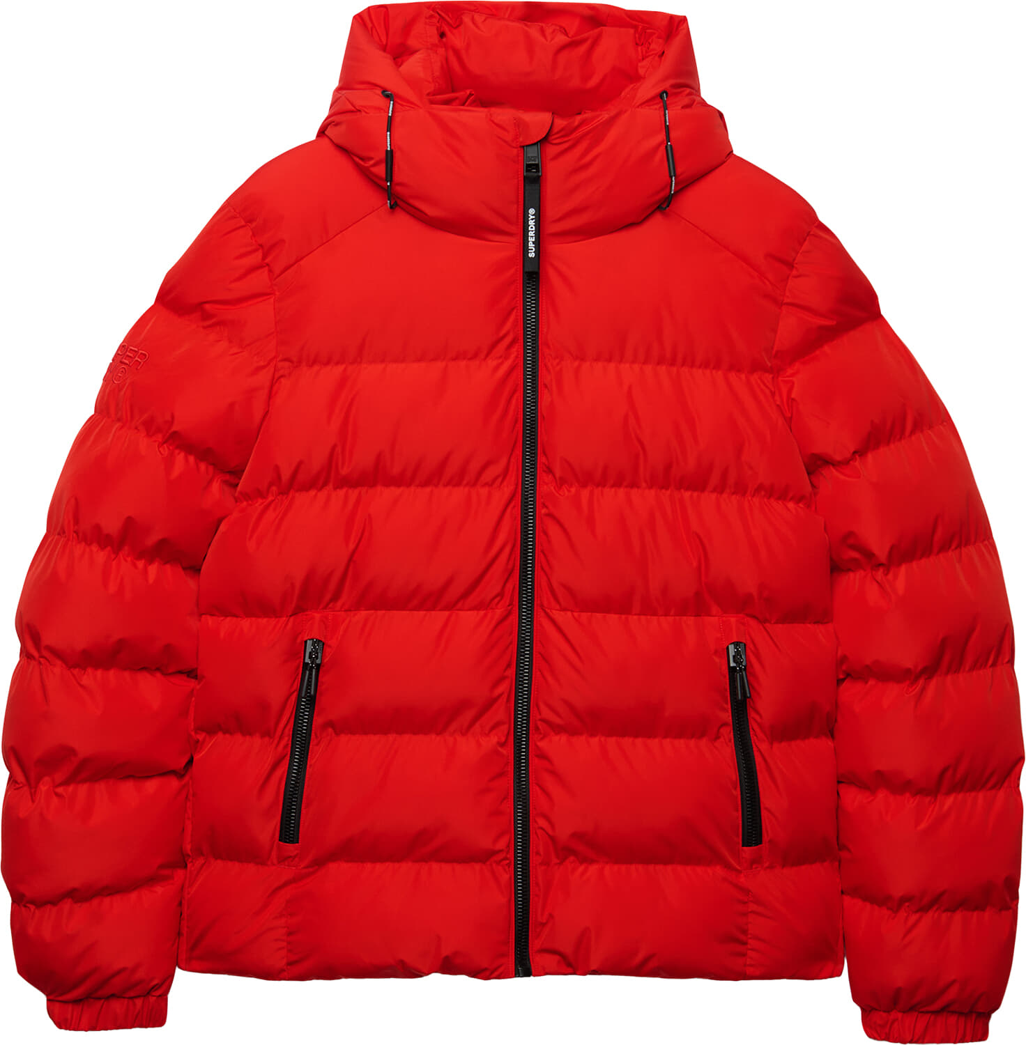 Superdry & Co Pufferjas Sportieve Capuchon Rood