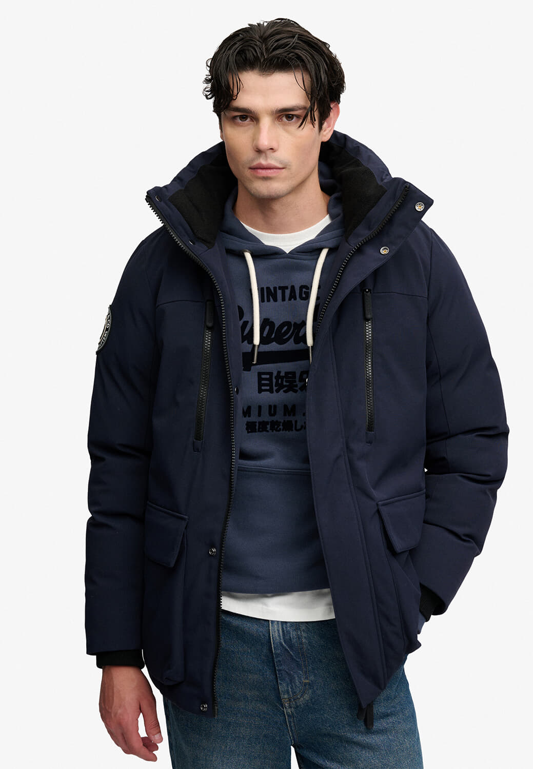 Superdry & Co Parka City Jas Navy