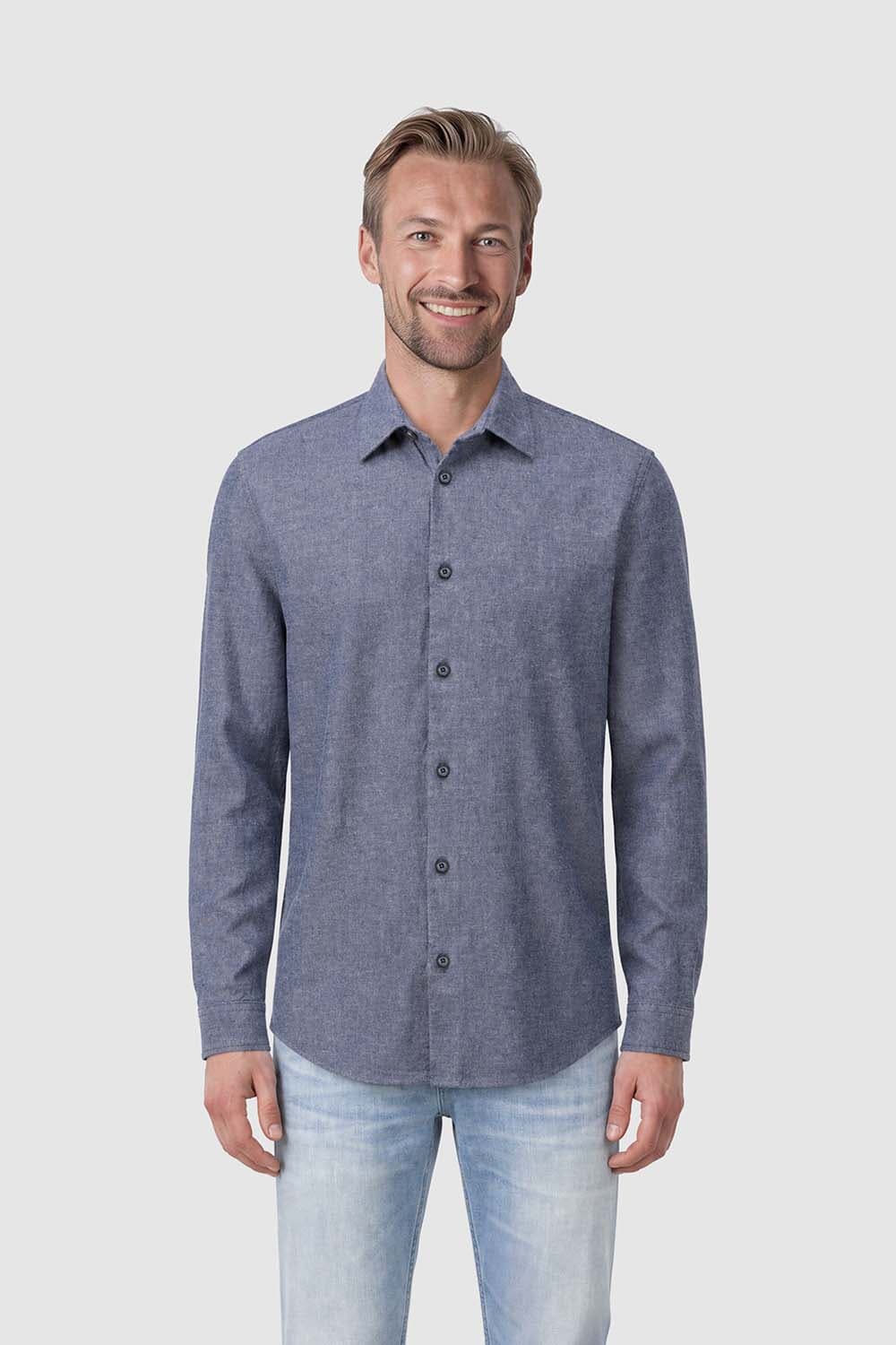 Petrol Overhemd Uni Navy