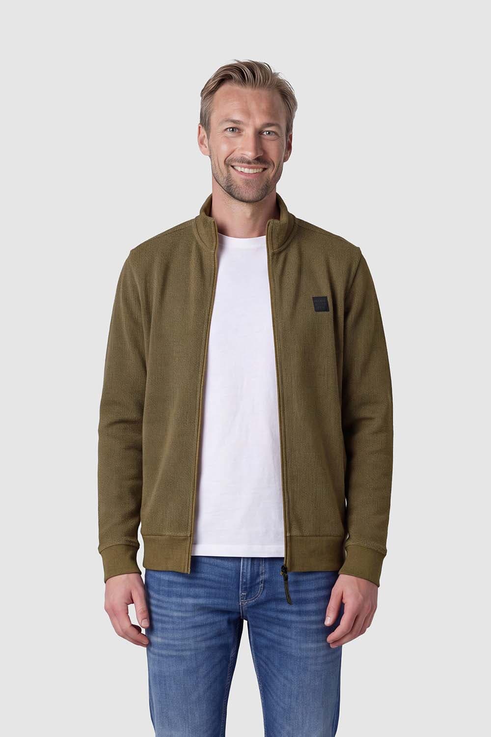 Petrol Sweatvest Kaki