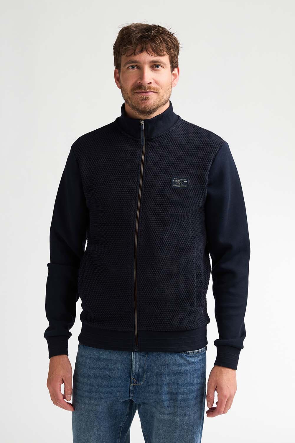 Petrol Sweatvest Navy
