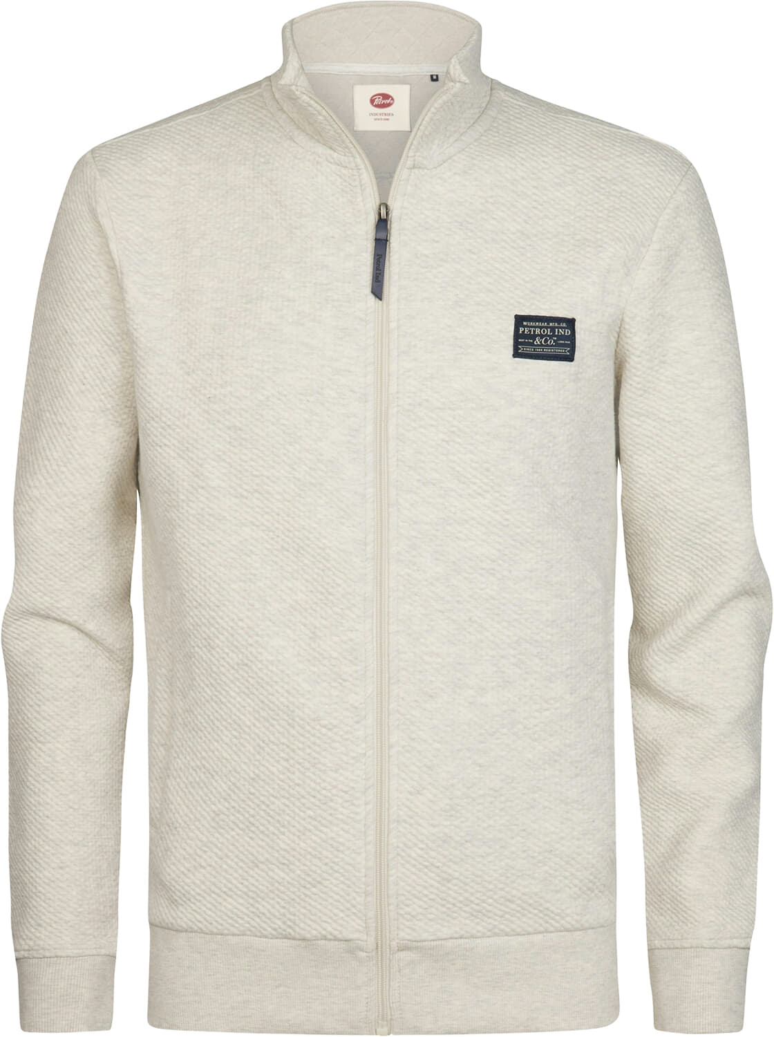 Petrol Sweatvest Wit