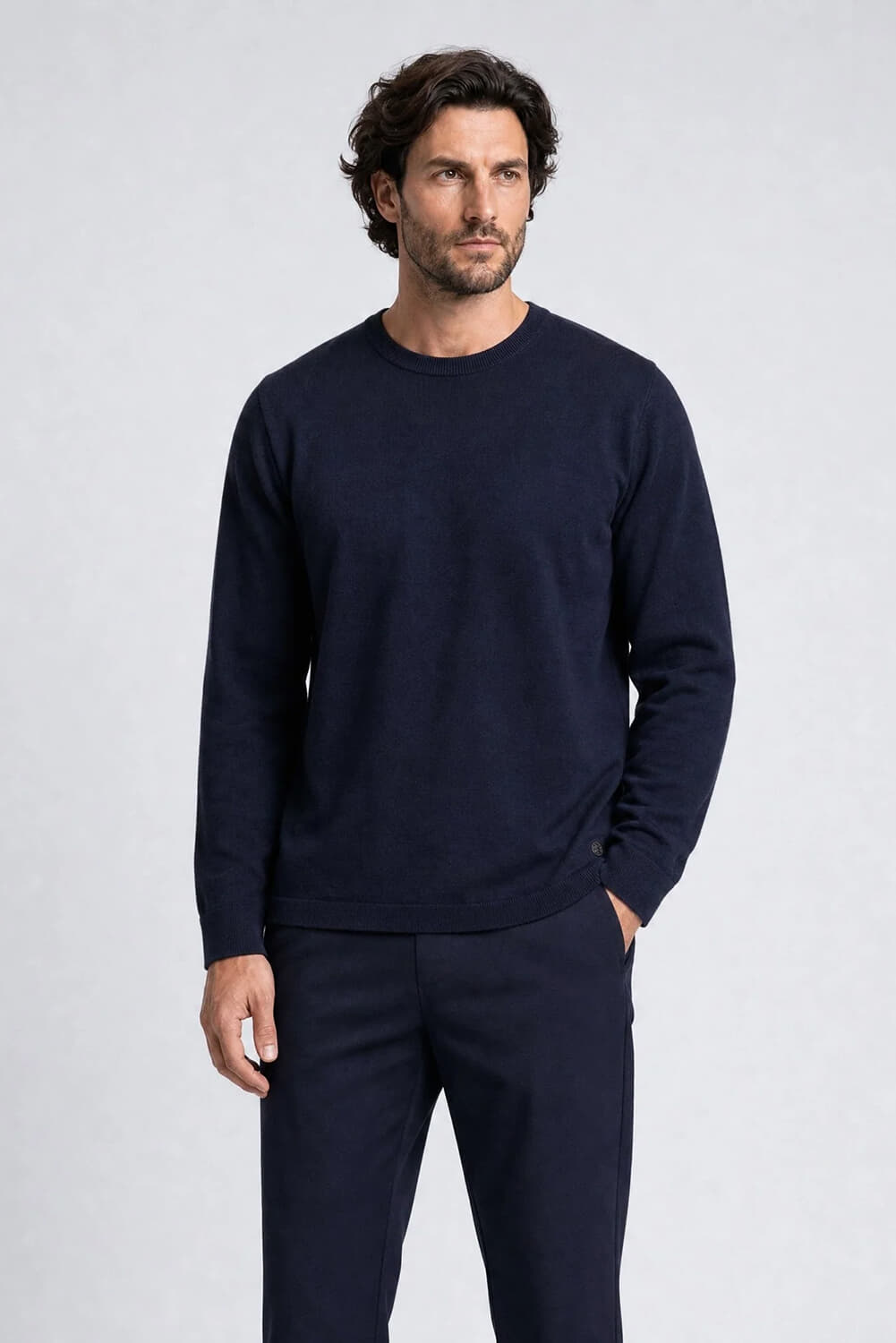 Indigold Trui Basic Navy