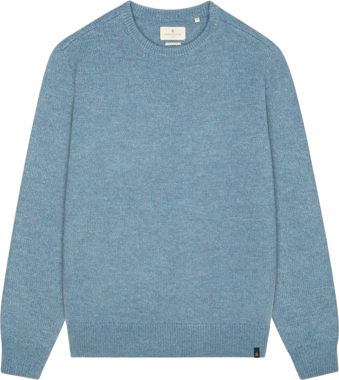 Indigold Trui Basic Blauw
