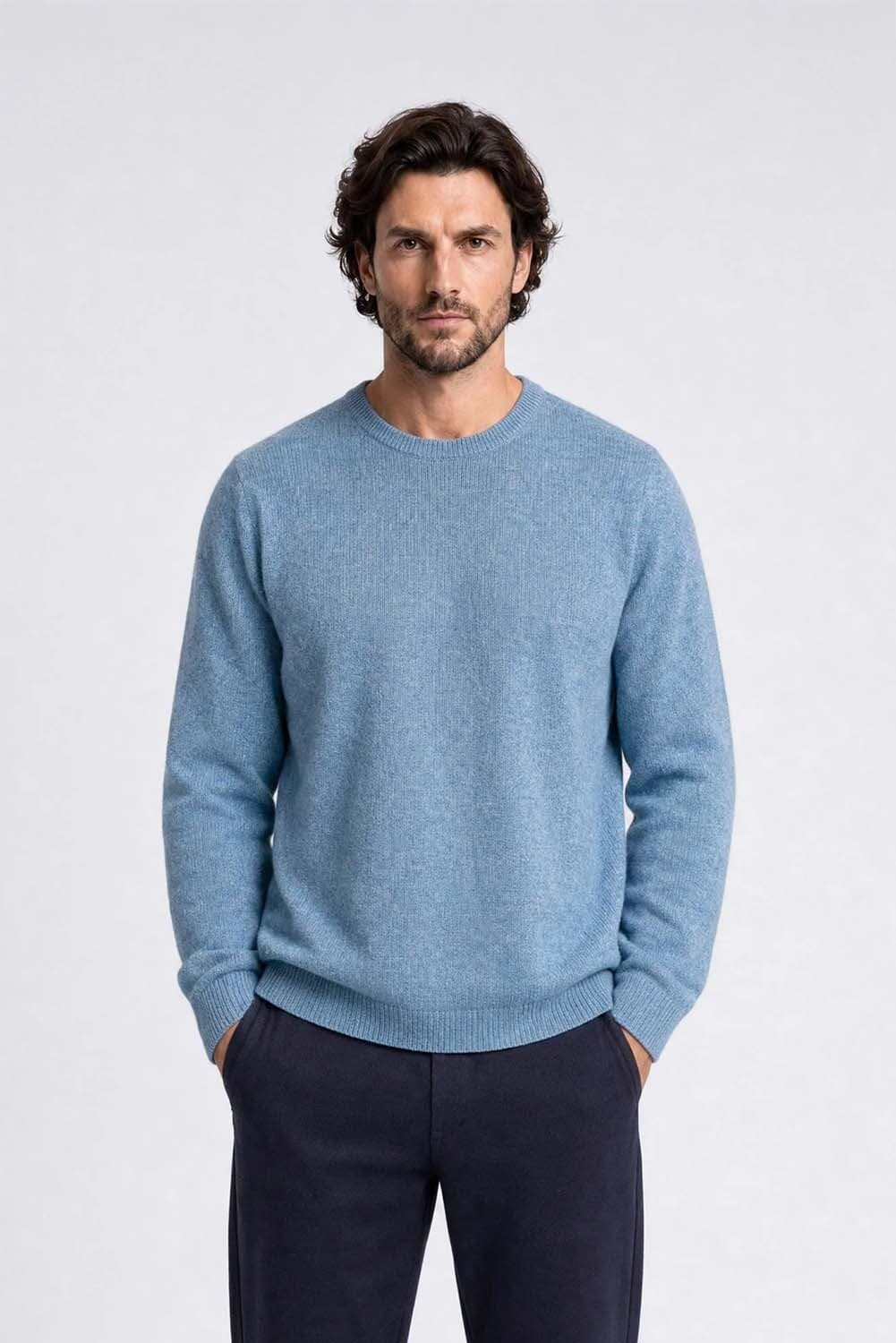 Indigold Trui Basic Blauw