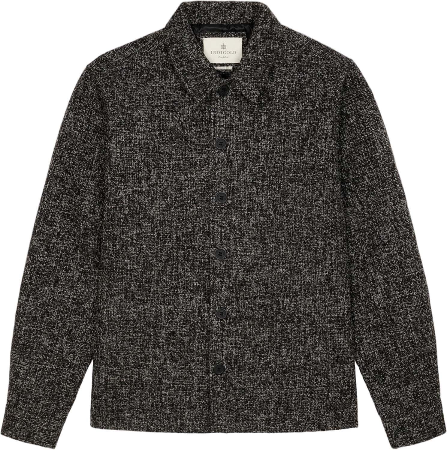 Indigold Overhemd Uni Zwart