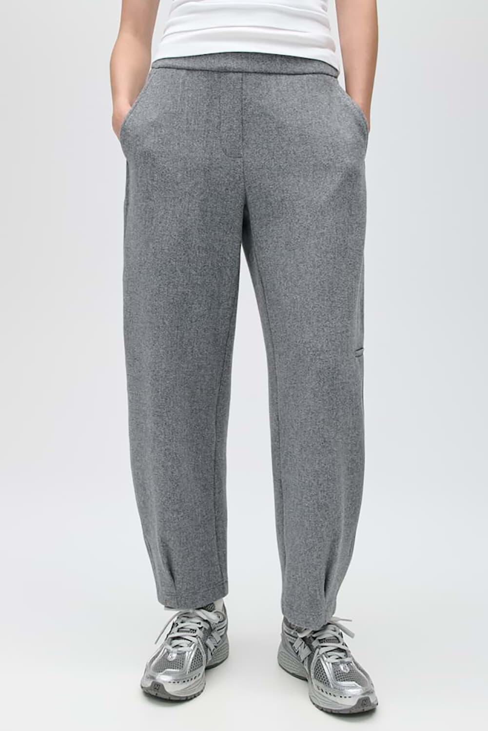Opus Broek Myha Club Cozy Grijs
