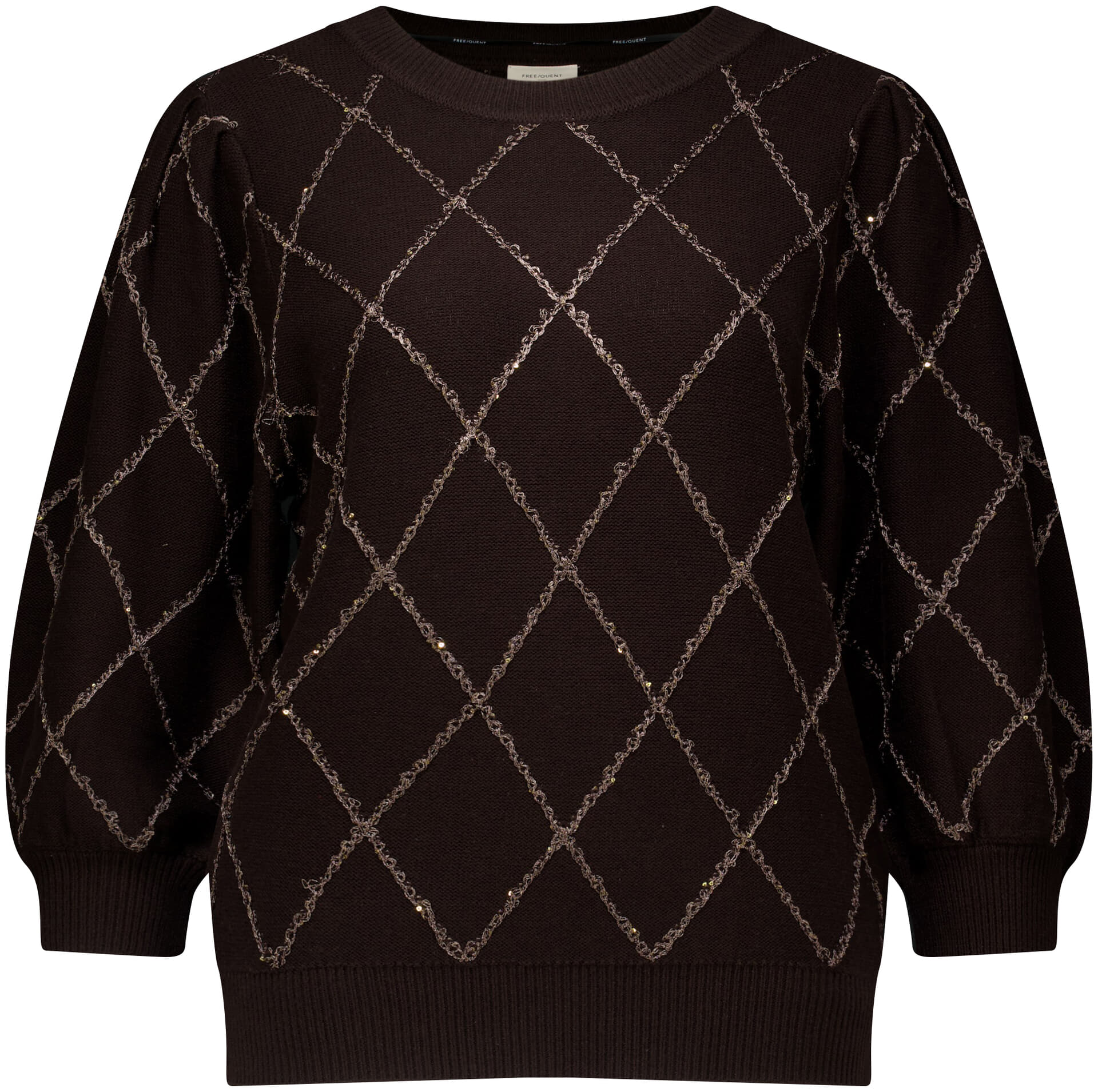 Freequent Trui Safri-PU Bruin