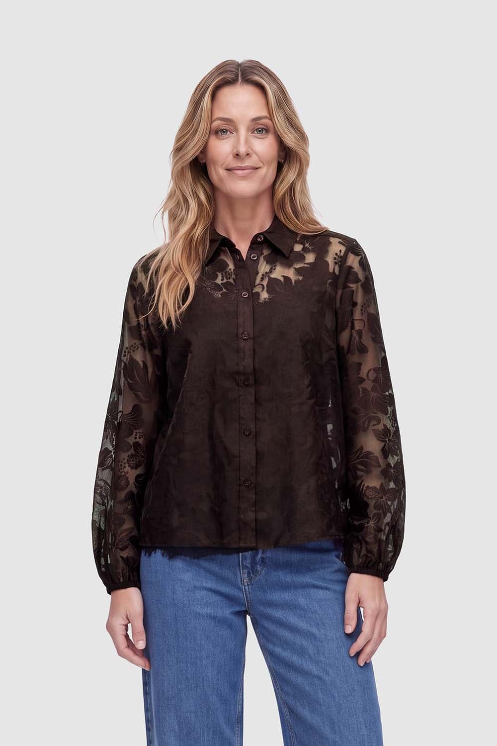 Freequent Blouse Simme Bruin