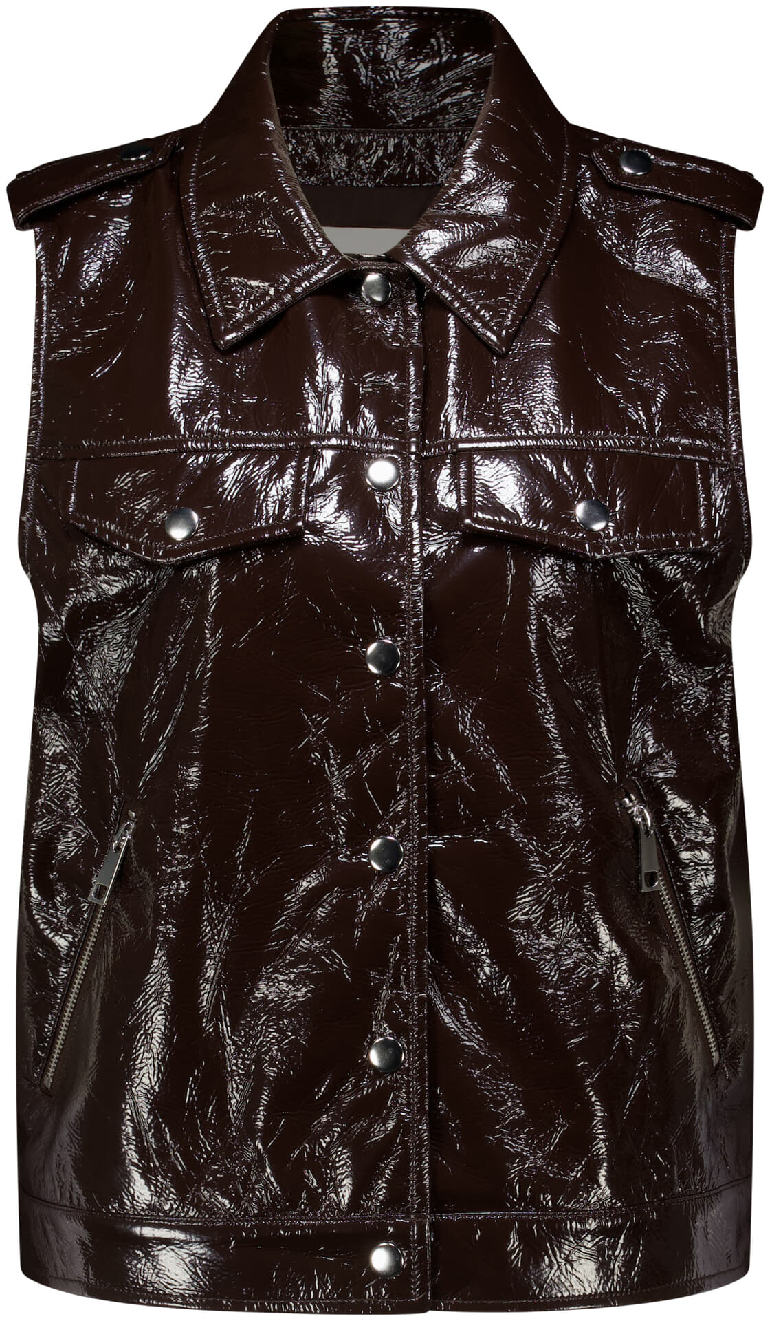 Freequent Gilet Triene Bruin