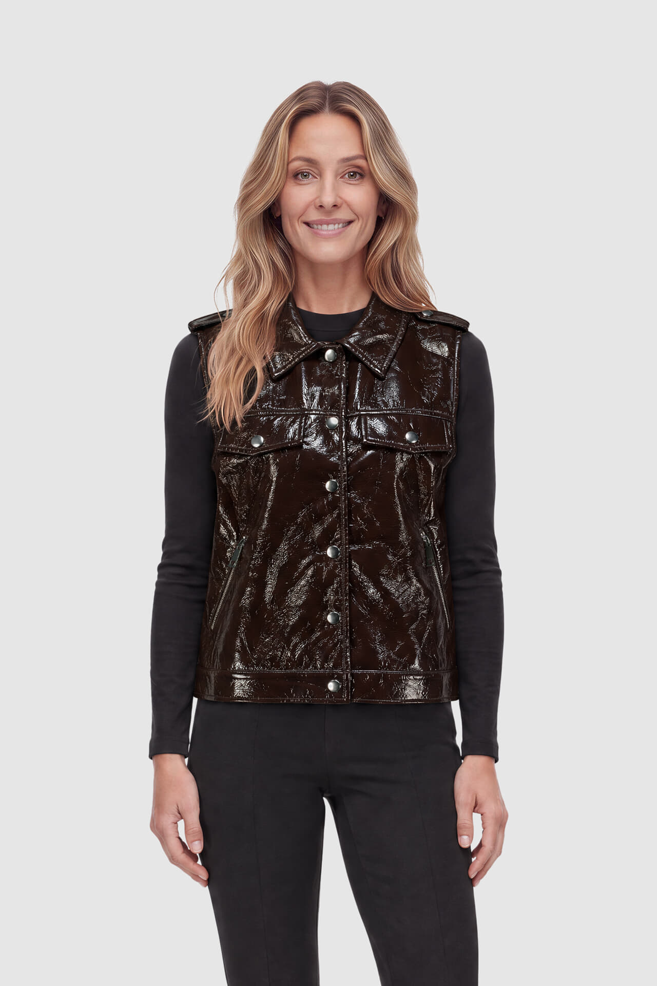 Freequent Gilet Triene Bruin