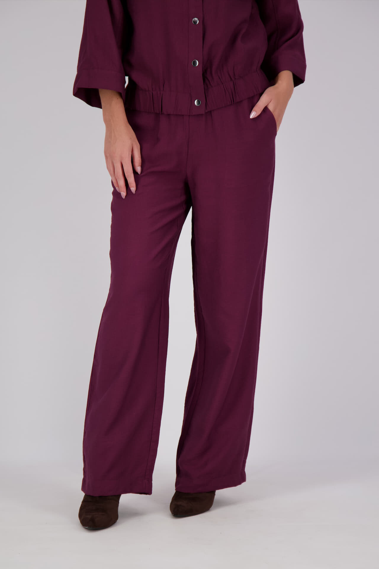 Freequent Broek Riva Bordeaux Rood