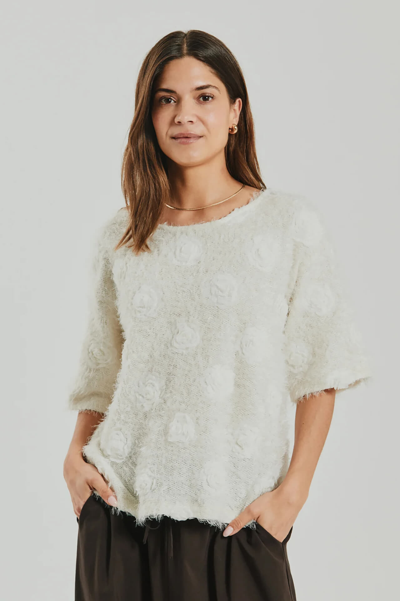 Freequent Top Chuck Off White