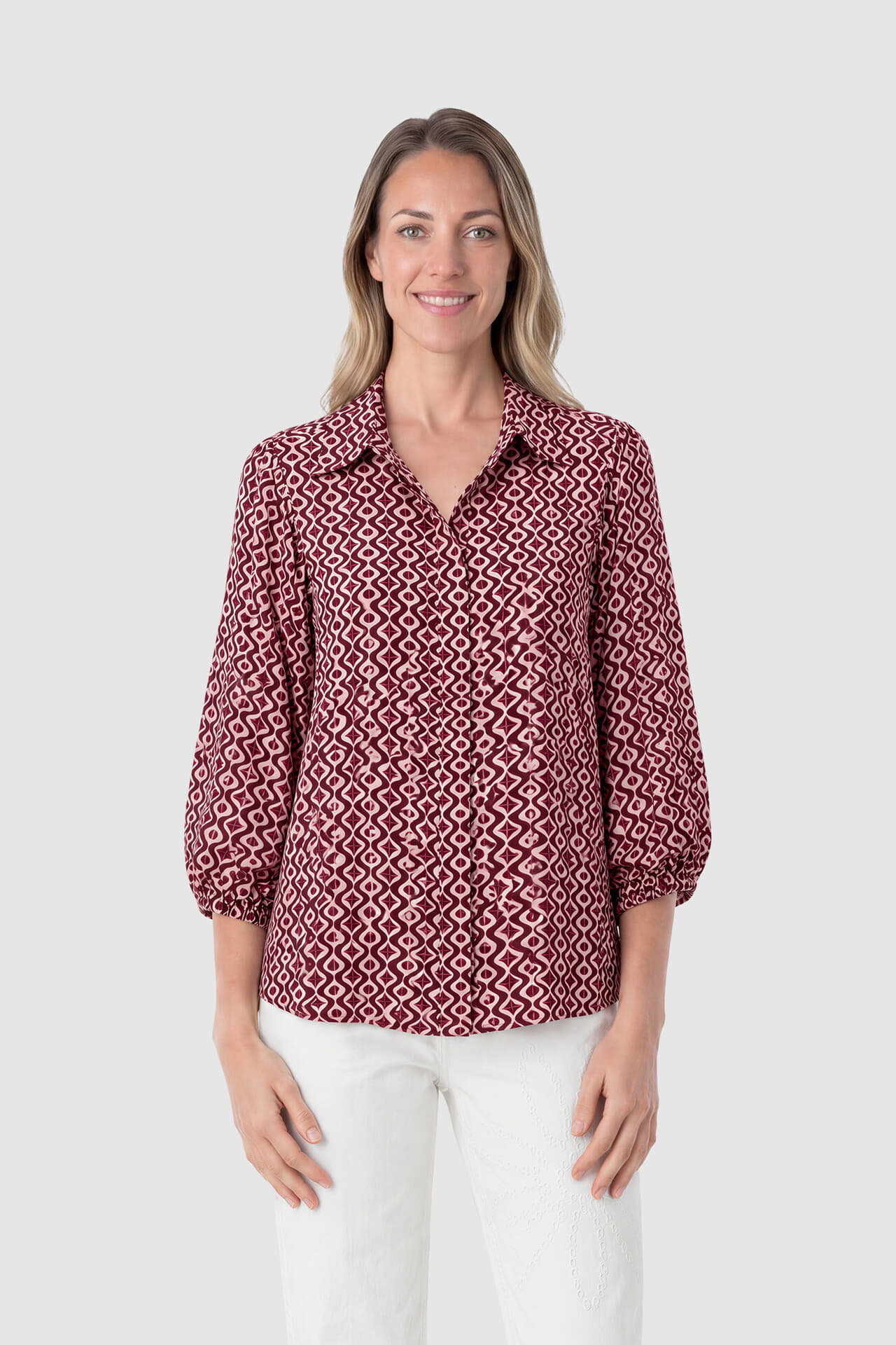 Freequent Blouse Adney Bordeaux Rood