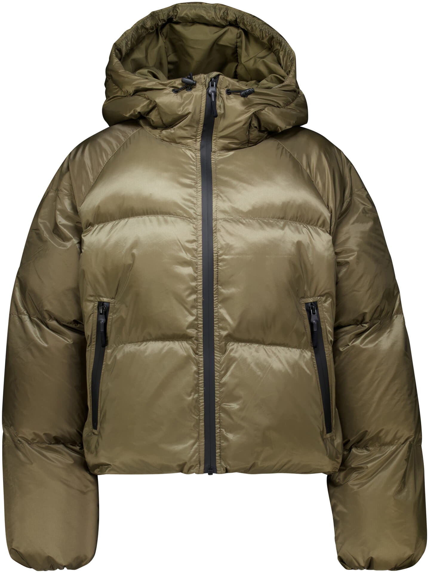 With Black Jas Emma Dons Puffer Kort Donker Bruin