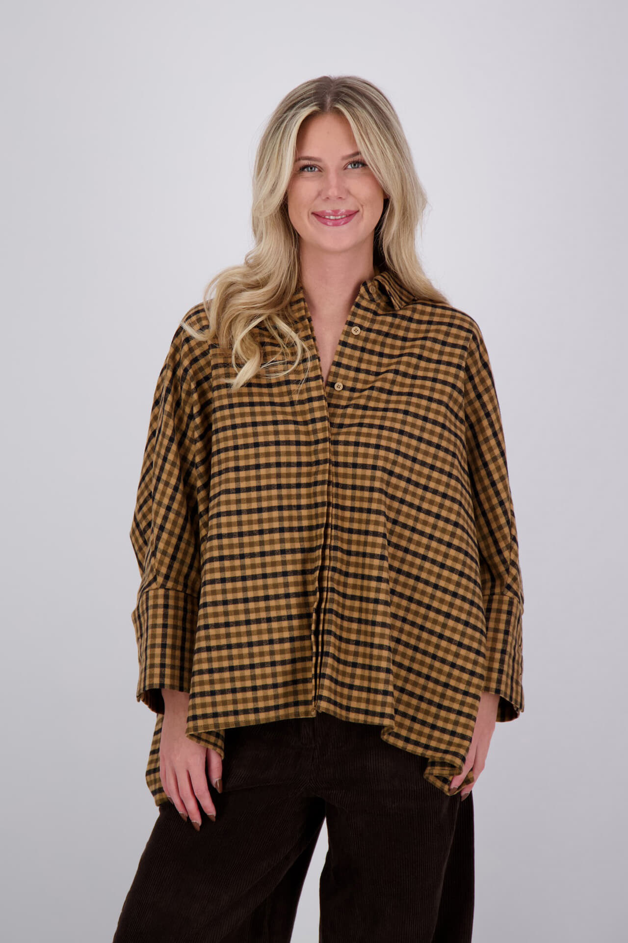With Black Blouse Madison Camel