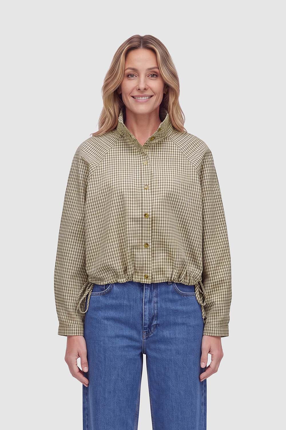 Vila Blouse Salina High Neck Beige