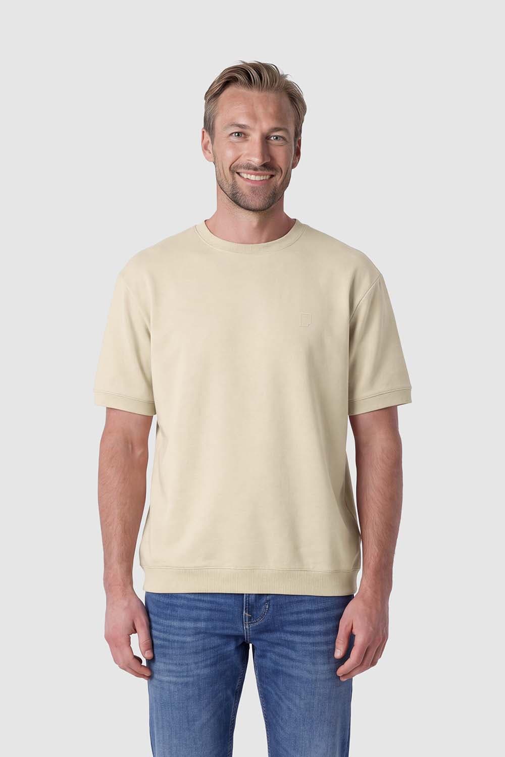 Born With Appetite T-shirt Flemming  Grijs