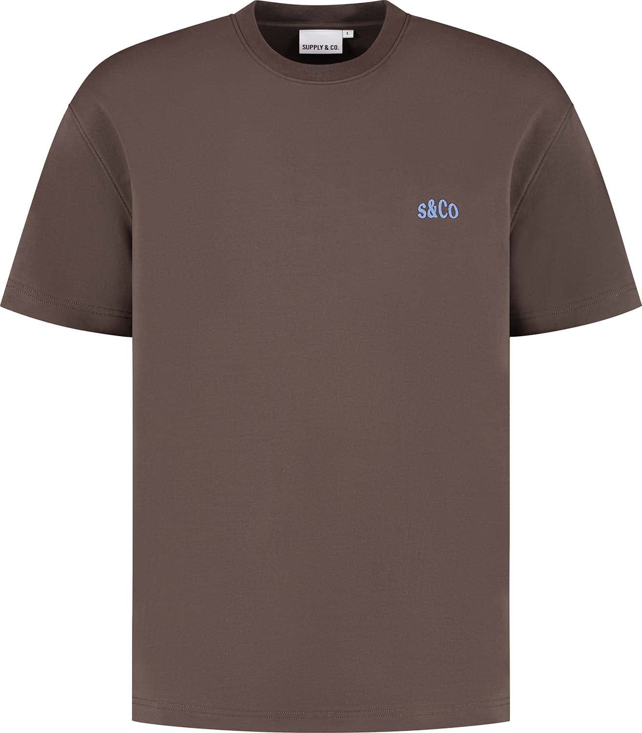 Supply & Co T-shirt Omar With Backprint Bruin