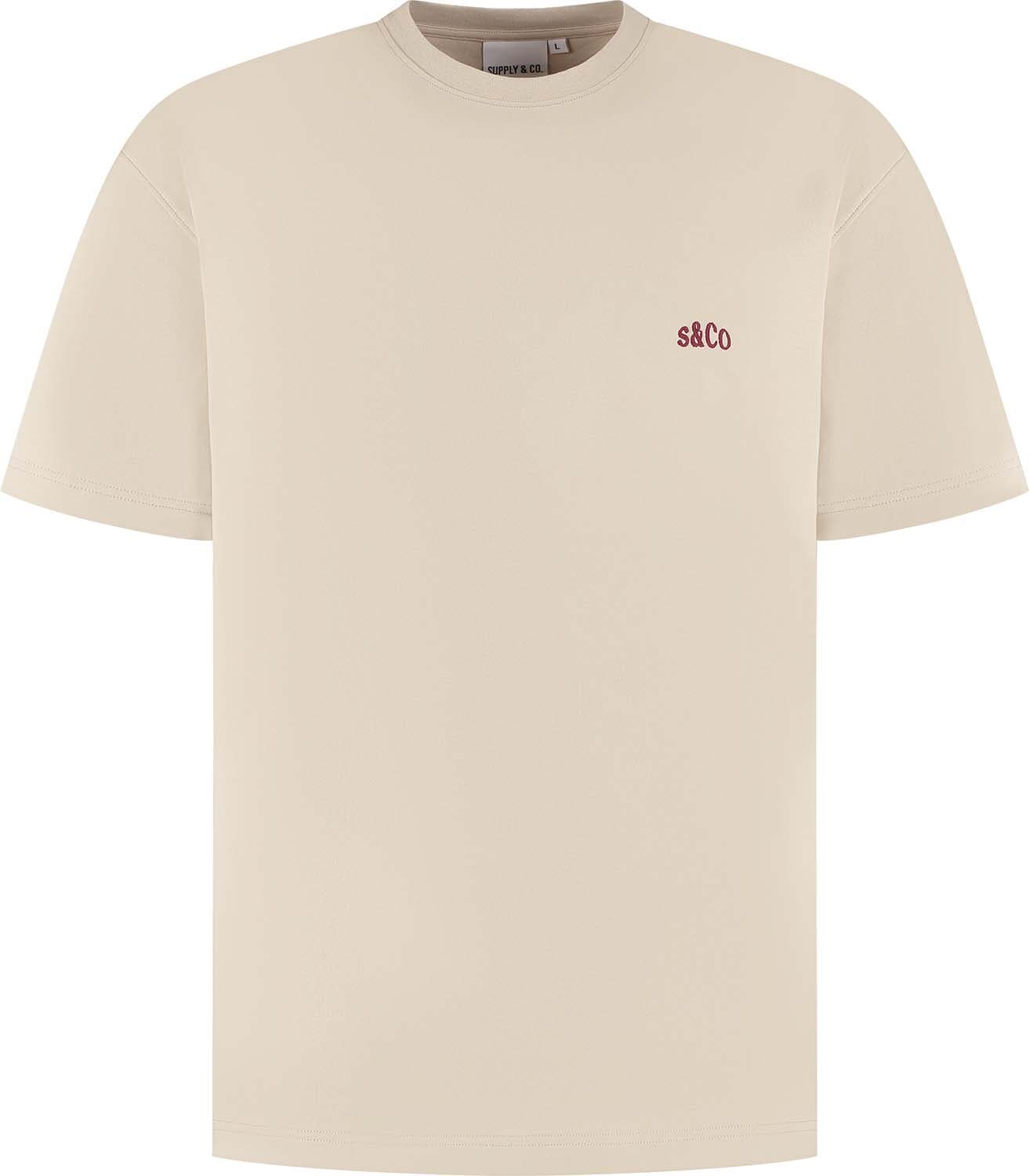 Supply & Co T-shirt Warren With Backprint Grijs