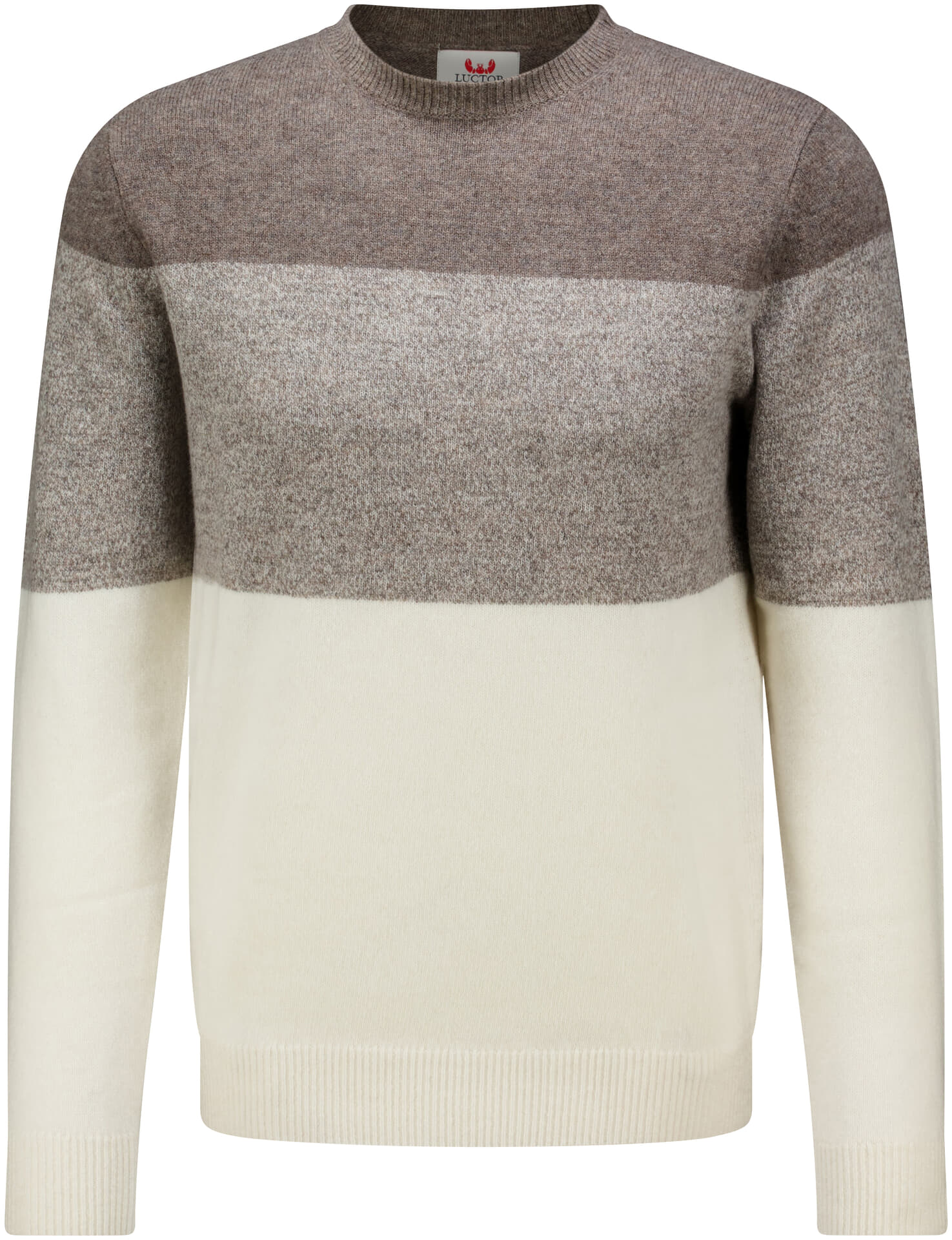 Luctor Trui Jeremy R-neck  Grijs