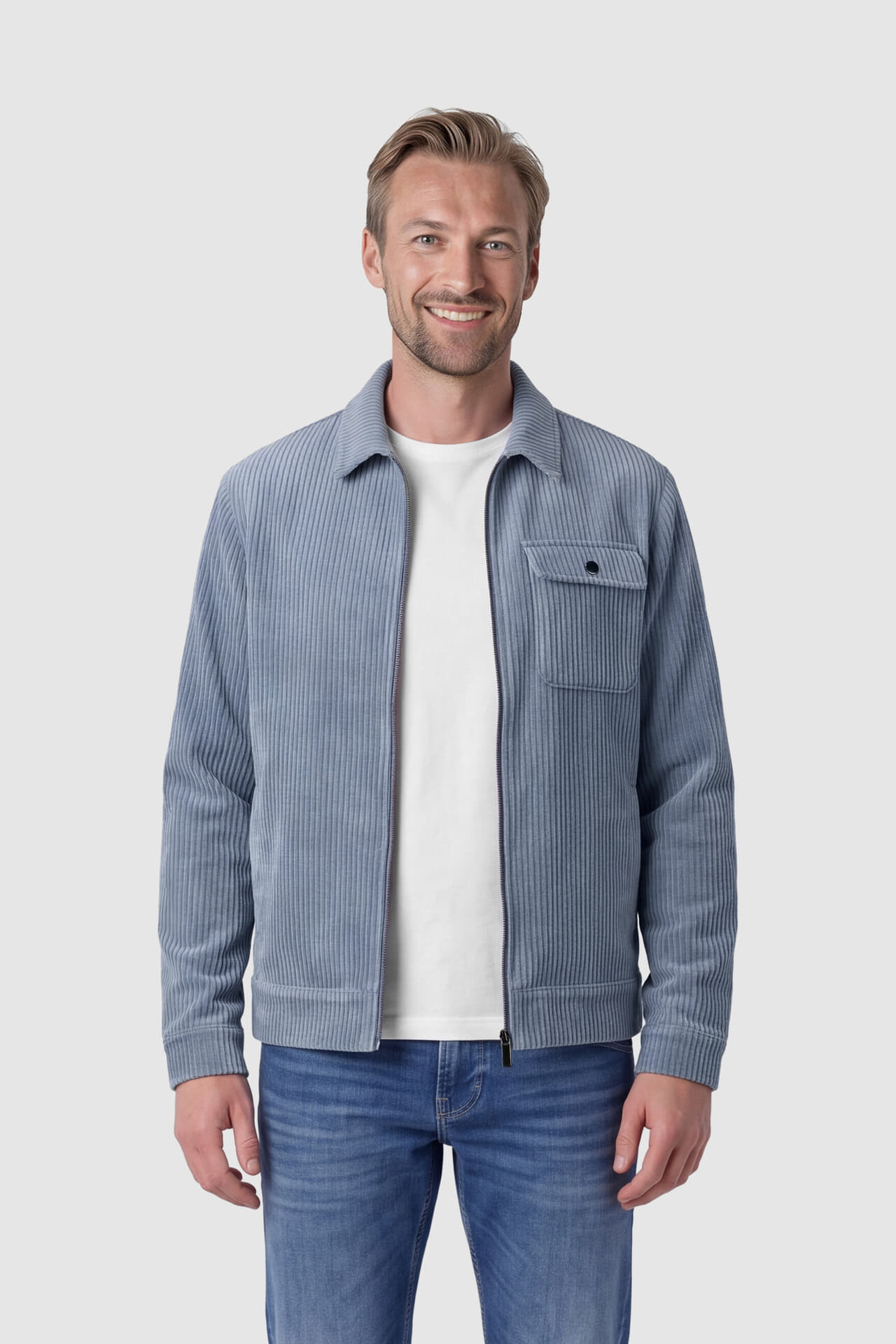 Bomont Overshirt Abel  Blauw
