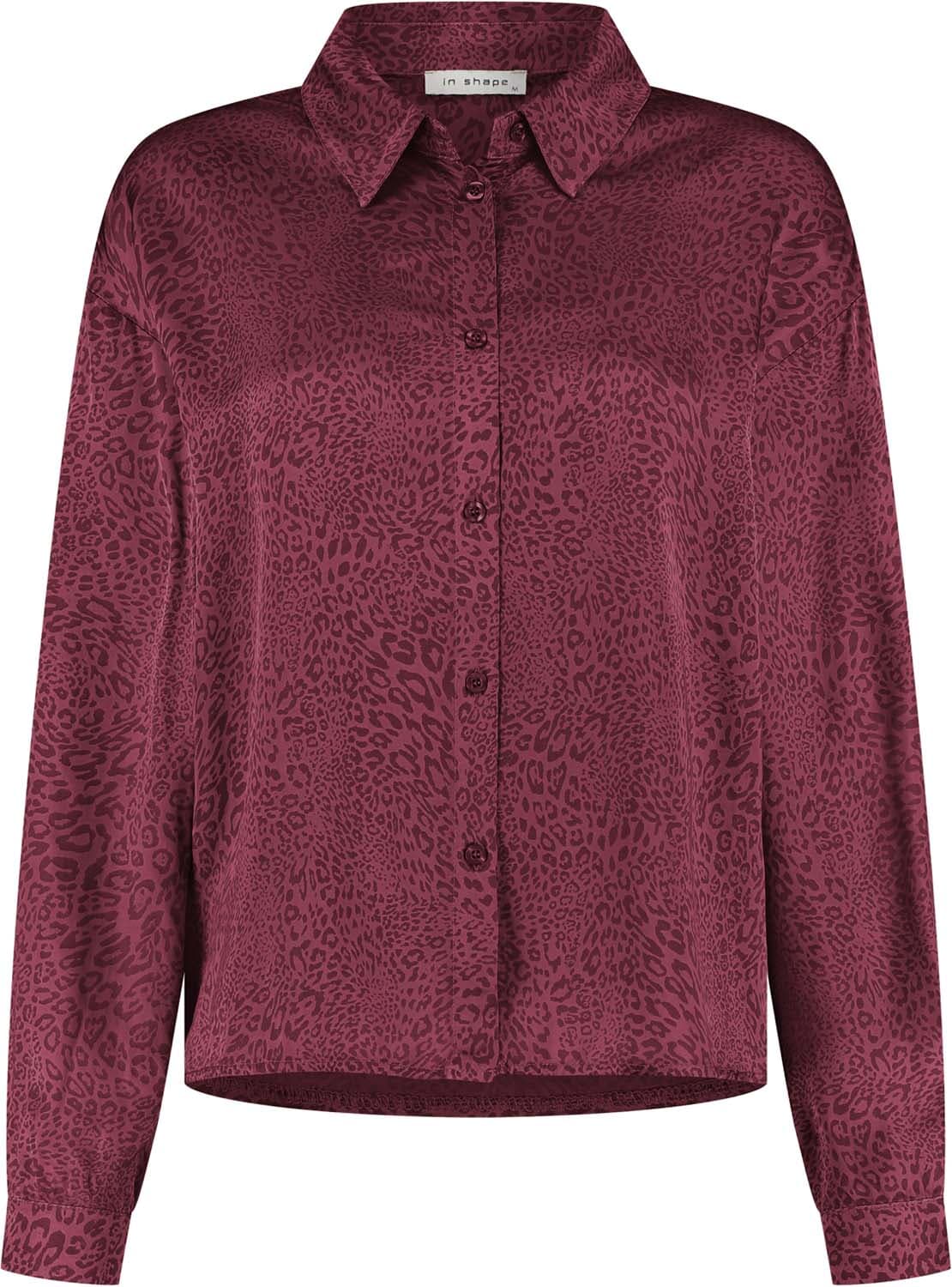 In Shape Blouse Casey Bordeaux Rood