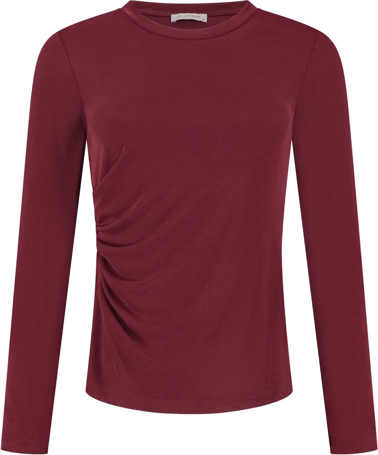 In Shape T-shirt Celeste Bordeaux Rood