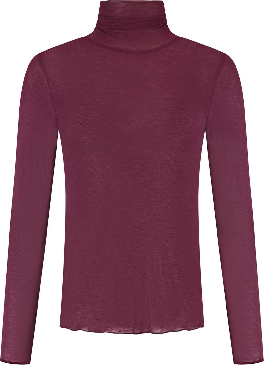 In Shape T-shirt Jillian Bordeaux Rood