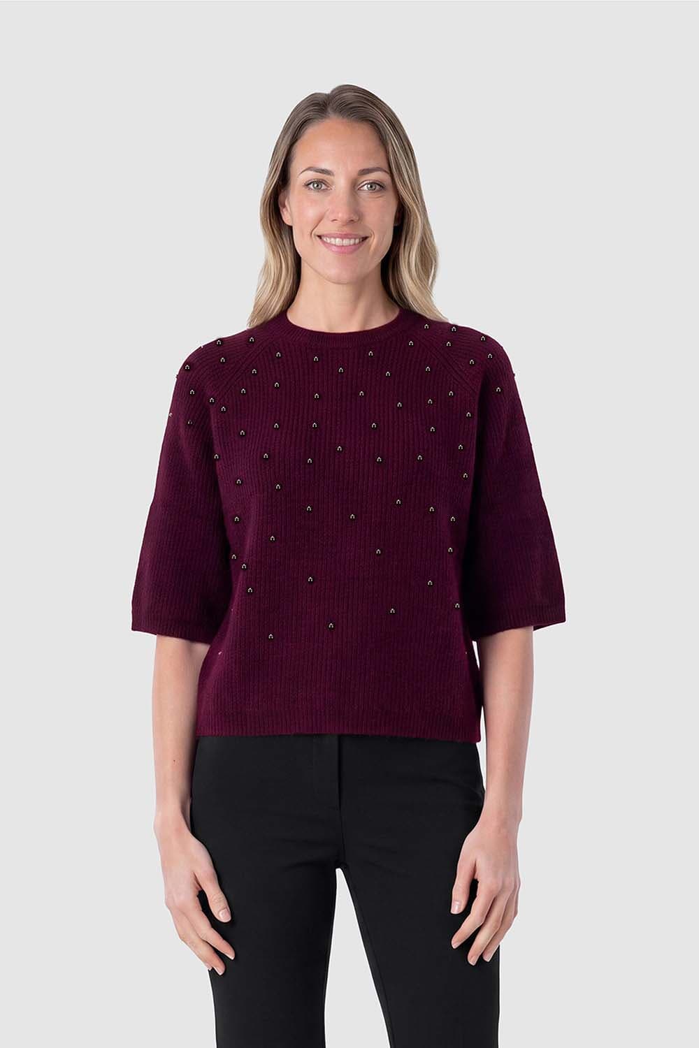In Shape Pullover Imelda Bordeaux Rood