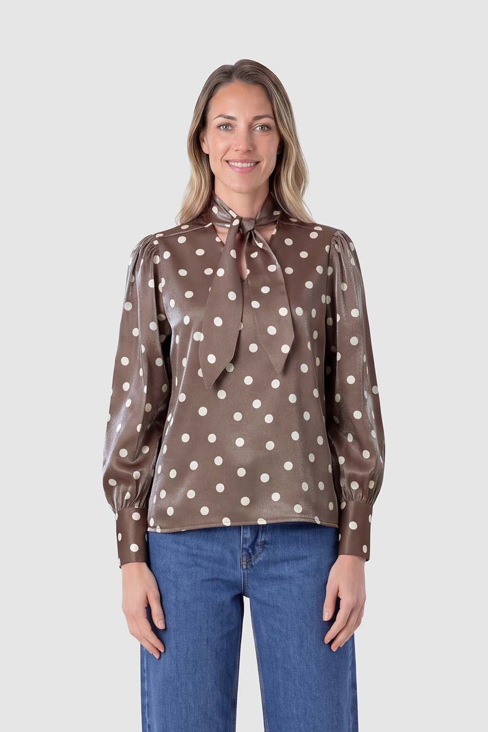 J'amu Blouse Djill Bruin